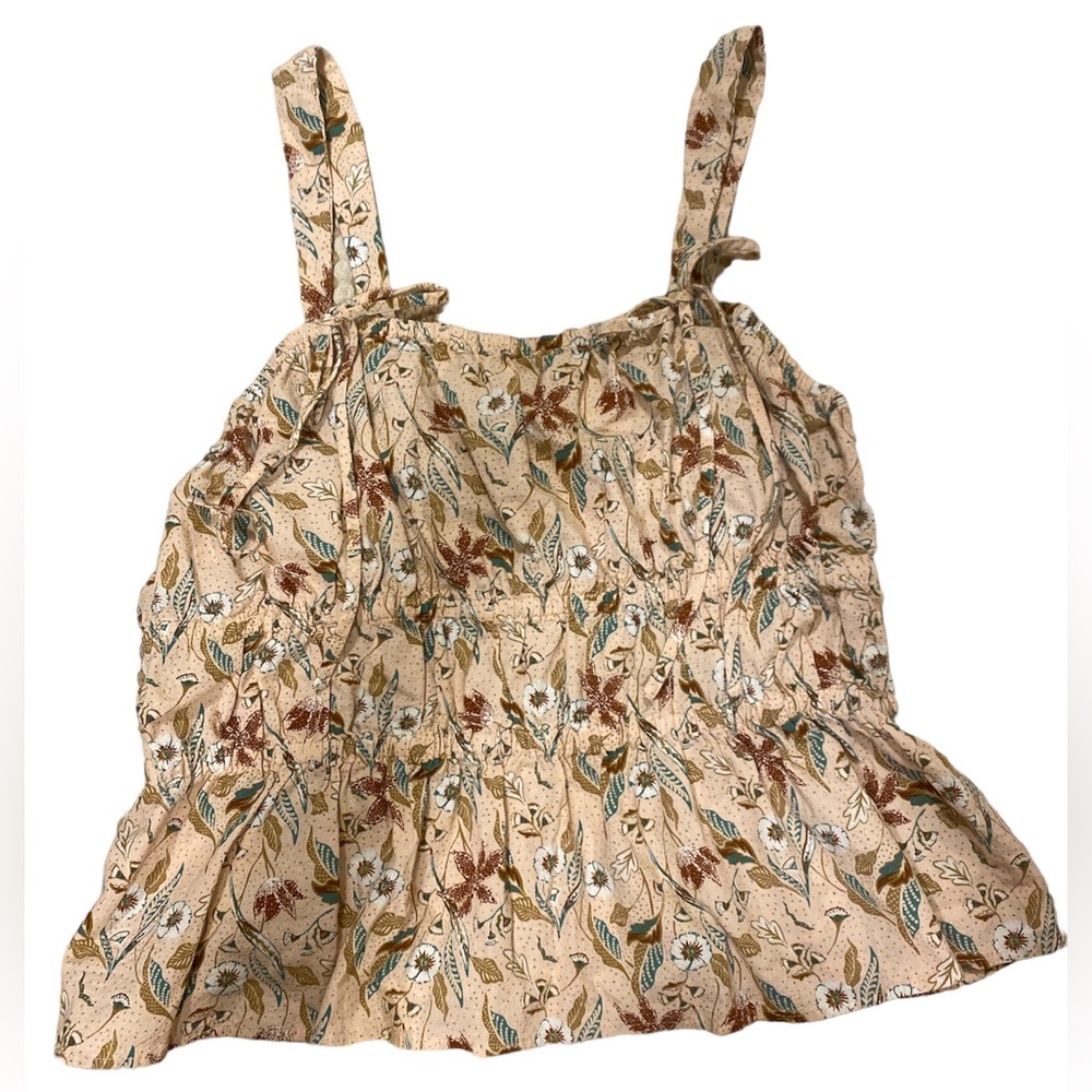 Universal thread, XL floral top with ribbons, perfect for summer!!